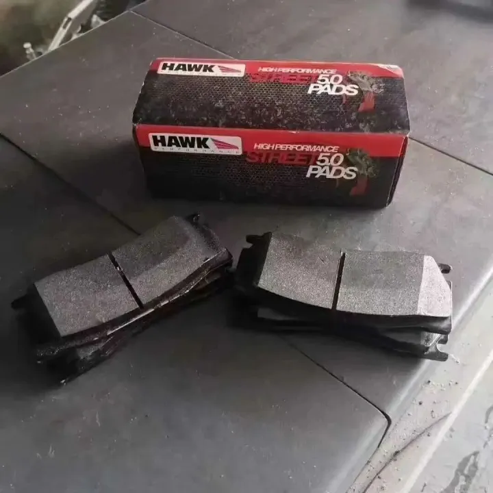 ALCON CAR97 六活塞刹车更换美国HAWK 5.0街道高性能刹车皮