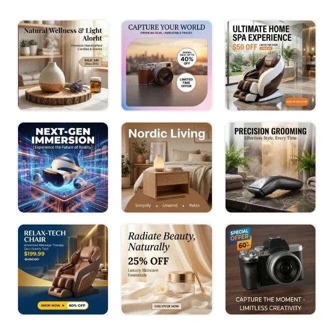 【爆款主图】智能生成各大电商主图，一秒变设计大神！