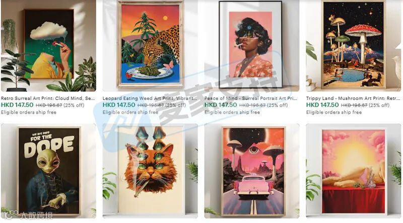 6-cv-00435，复古拼贴图案慎用！Keith批量起诉227店，TRO版权突袭"