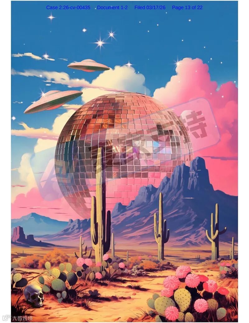 6-cv-00435，复古拼贴图案慎用！Keith批量起诉227店，TRO版权突袭"