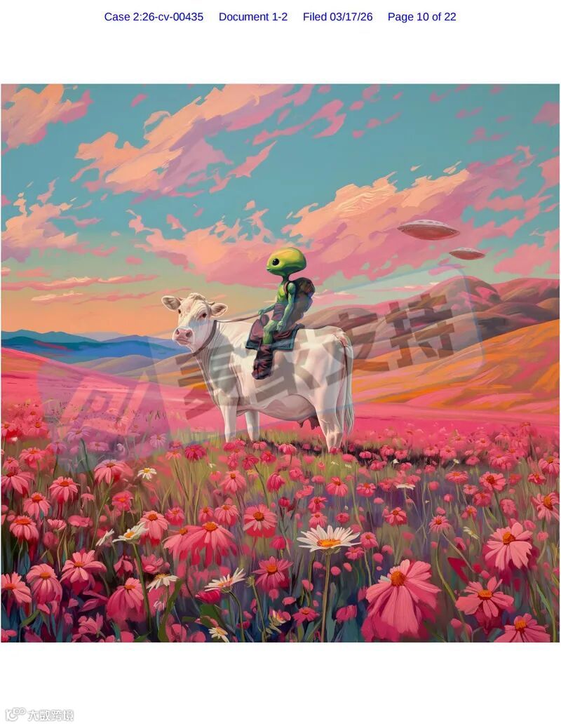 6-cv-00435，复古拼贴图案慎用！Keith批量起诉227店，TRO版权突袭"