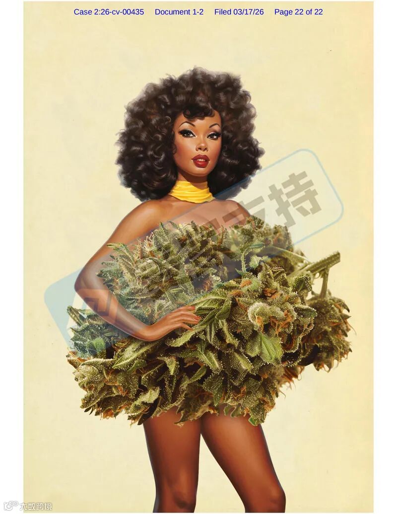 6-cv-00435，复古拼贴图案慎用！Keith批量起诉227店，TRO版权突袭"