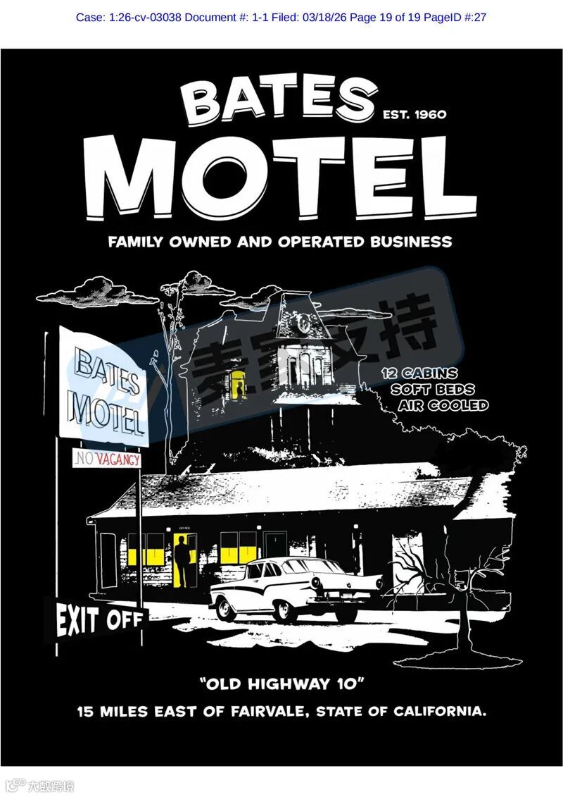 6-cv-03038,电影主题插画版权跨境维权，93店被敲响TRO倒计时！"