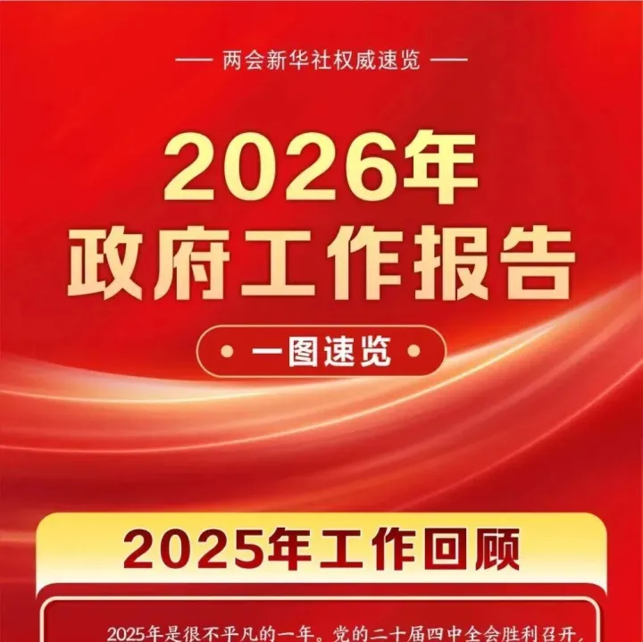 2026年政府工作报告，一图速览！