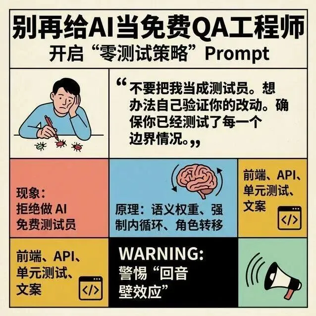 别再给 AI 当免费测试员了，不会这句提示词的人，时间都被白白浪费掉了