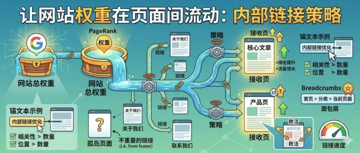 【每日SEO 94】内部链接策略：让网站权重在页面间流动