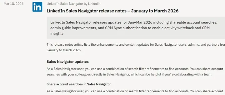 LinkedIn Sales Navigator Advanced 又升级了：外贸企业真正该看的，不只是新增功能