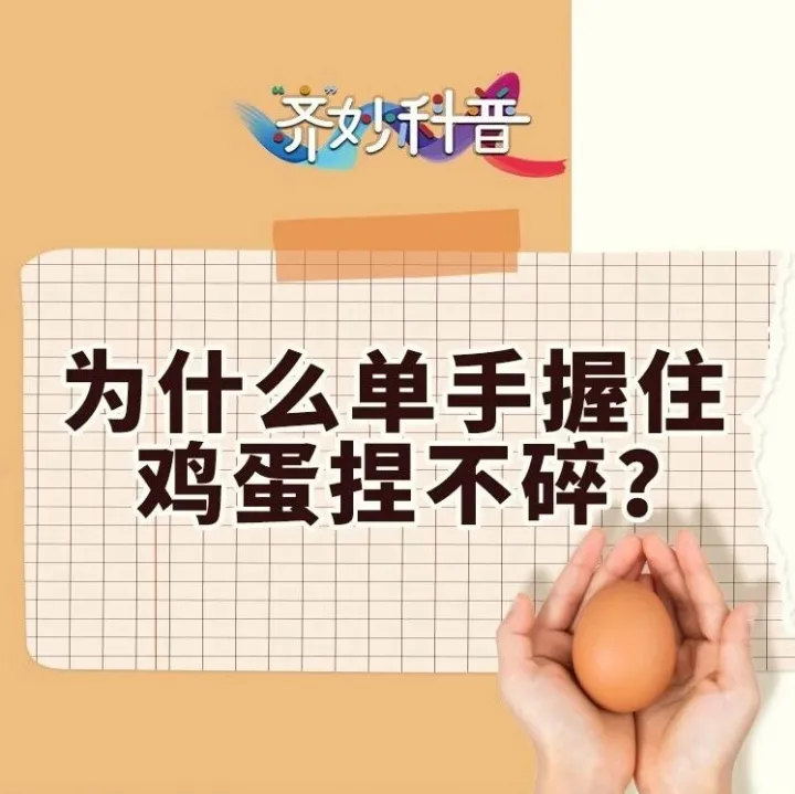 【可以听的科学课】《“齐”妙科普》第1027课  为什么单手握住鸡蛋捏不碎？