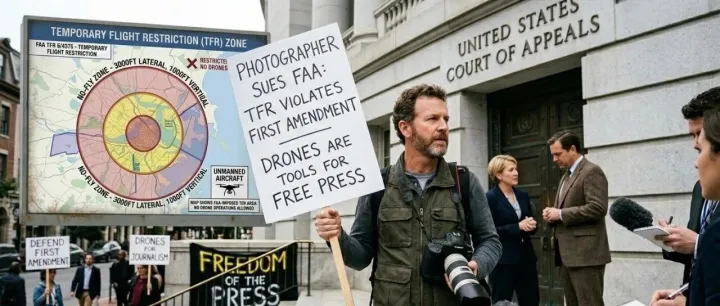 真勇！摄影记者状告美国联邦航空局临时飞行限制违反第一修正案