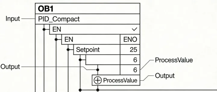 <em>S7</em>‑1200/1500 中如何组态与控制一个 PID 回路？