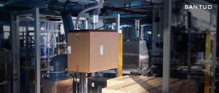 合规高效包装解决方案丨三拓全自动开箱装箱封箱码垛生产线