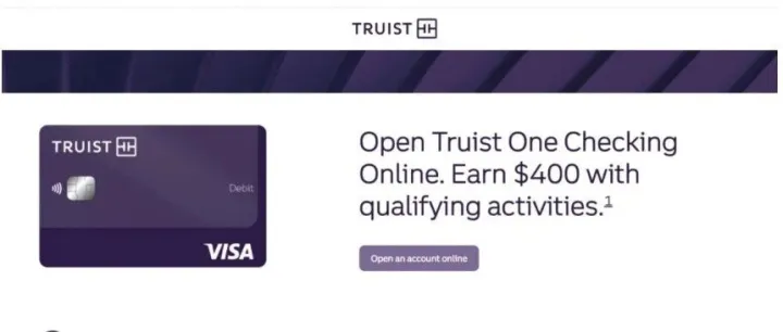 Truist Checking?介紹：新一輪?$400?史高