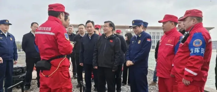 中国安能三局武汉救援基地接受应急管理部副部长陈敏一行检查调研