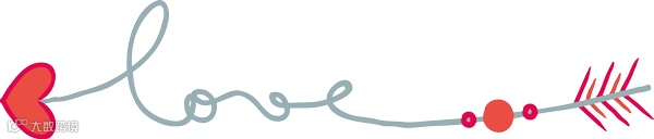 七夕情人节520鱼骨分割线