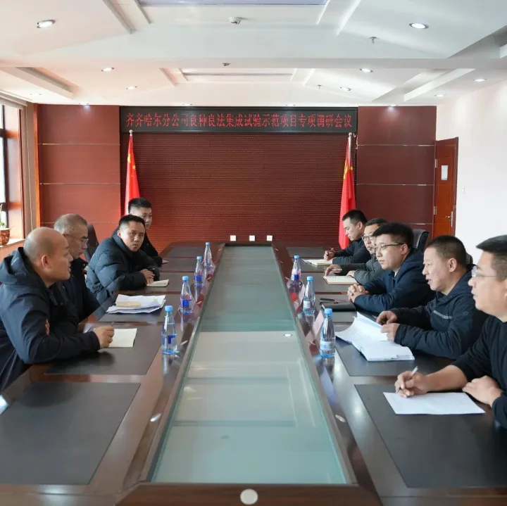 北大荒農(nóng)服集團齊齊哈爾農(nóng)服開展良種良法集成試驗示范項目調(diào)研