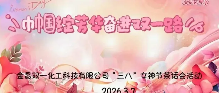 巾幗綻芳華 奮進雙一路——<em>金昌</em>雙一化工“三八”女神節(jié)茶話會溫情啟幕