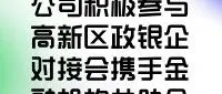 大厂财鑫担保公司积极参与高新区政银企对接会携手金融机构共助企业发展