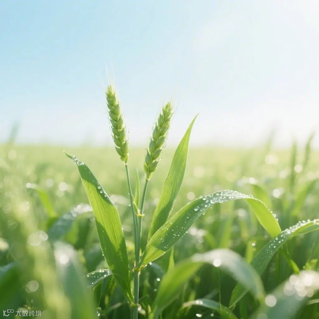 绿色麦田春天阳光章节配图左侧