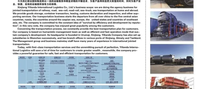 會員單位業(yè)務(wù)推介｜新疆億聯(lián)達國際物流有限公司