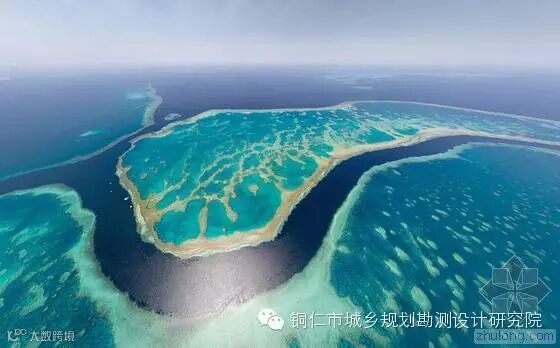 这个角度抓拍的澳大利亚大堡礁看起来就像绿松石