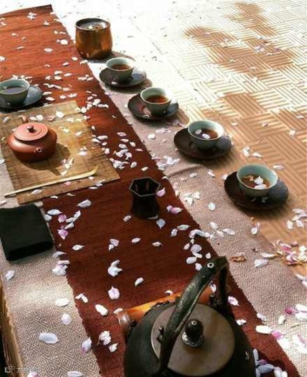 茶道艺术组合 不可比拟的茶席之美