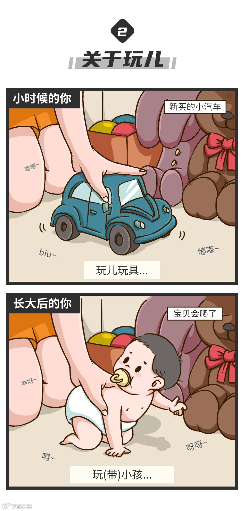 六一儿童节小时候vs长大后条漫_3@凡科快图.png