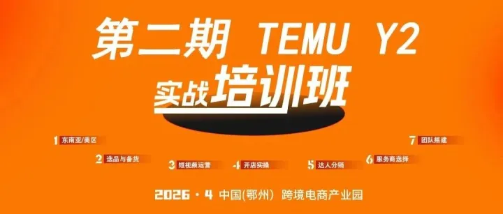 第二期 TEMU <em>Y2</em> 实战培训班准备就绪