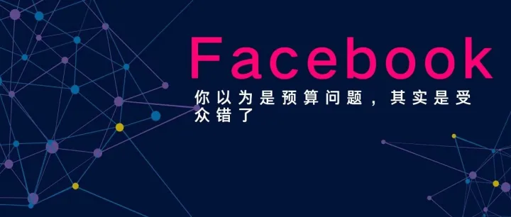 Facebook广告你以为是预算问题，其实是受众错了