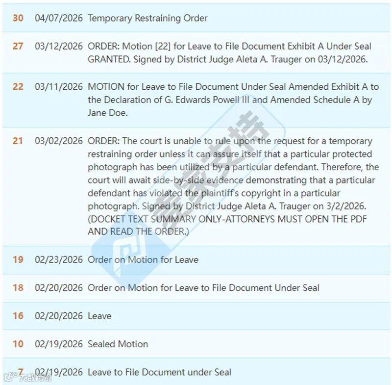 6-cv-00165,热销阅读计划展示牌隐匿维权,涉案账户已被TRO冻结!"