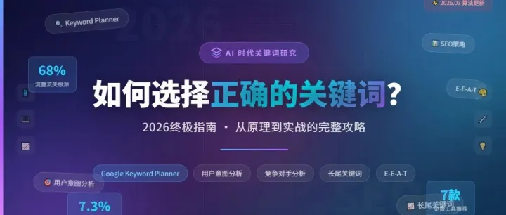 如何选择正确的<em>关键词</em>？AI时代的<em>关键词</em>研究全攻略