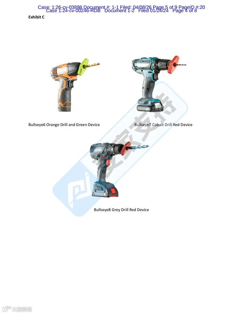 6-cv-03898,工具类卖家注意!激光钻孔辅助器高危,24店被TRO精准袭击!"