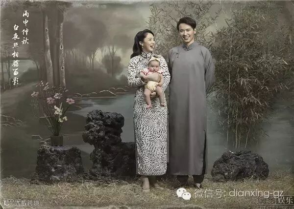 高云翔董璇曝国民风全家福 三世同堂其乐融融