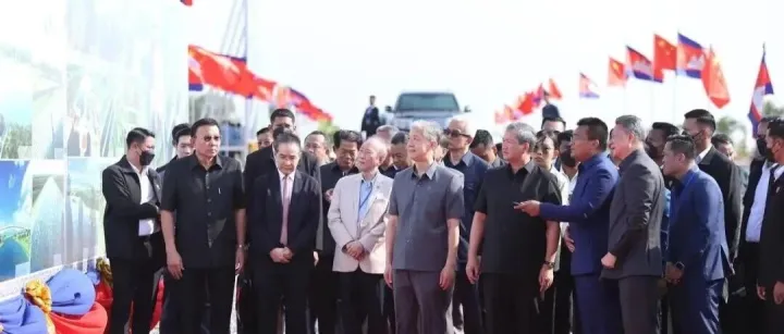 打破停滞传言！洪玛奈首相亲自主持，德崇扶南运河二期动工