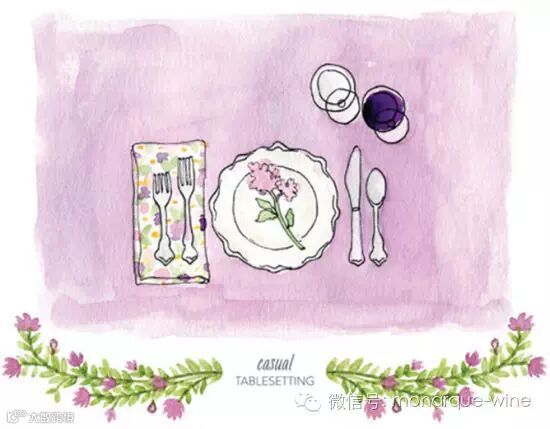 非正式餐桌布置方法