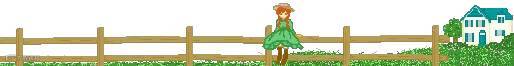 绿衣少女篱笆分割线