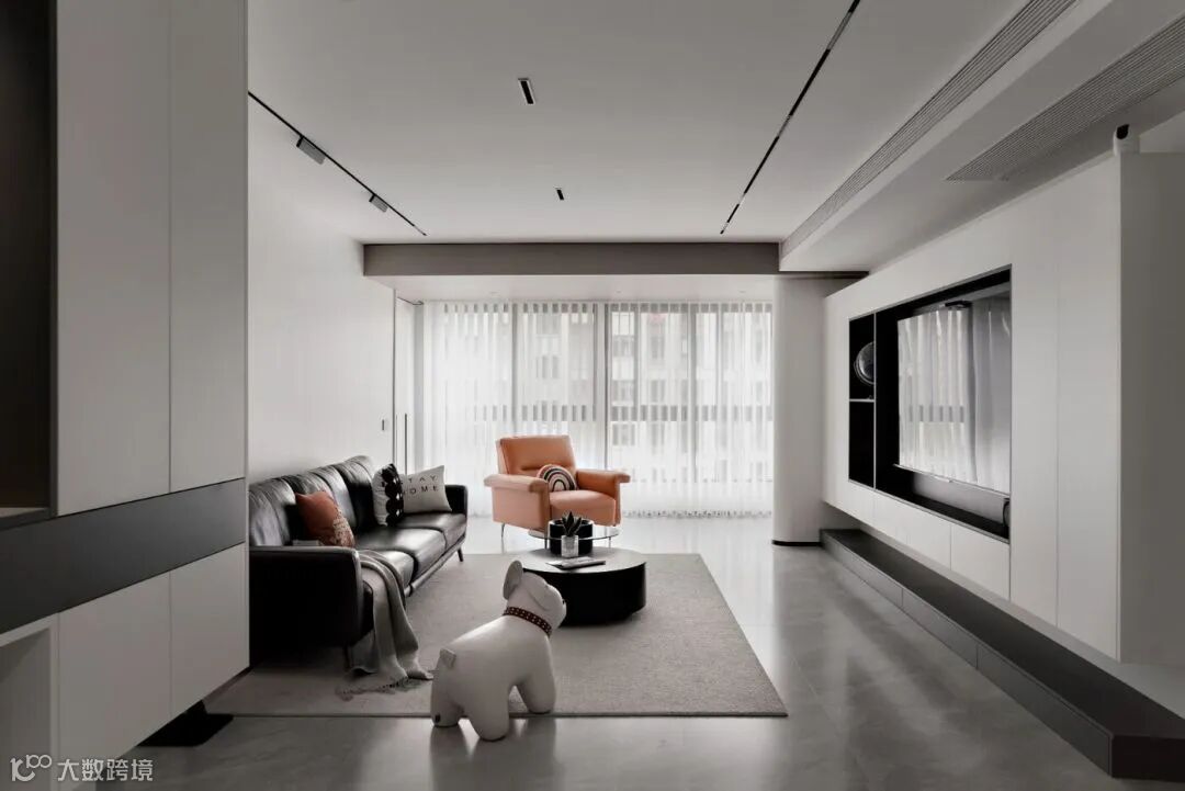 160㎡黑白灰的家以静制动,高级感爆棚,实用性倍增,氛围感拉满!设计案例 (3).jpg