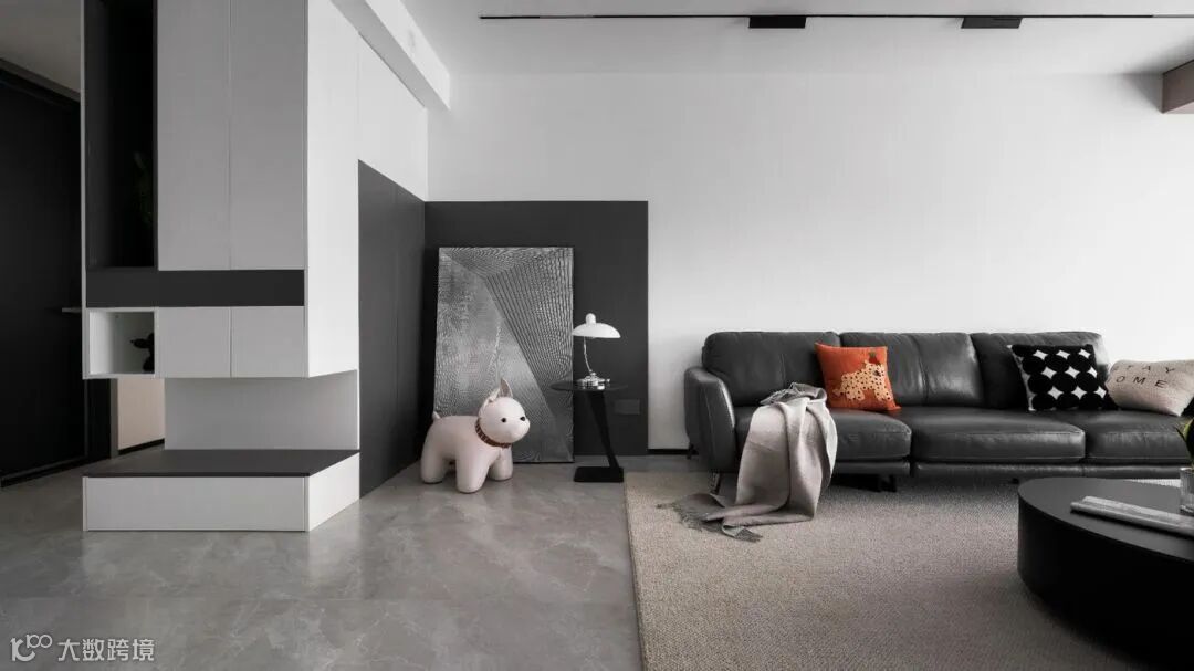 160㎡黑白灰的家以静制动,高级感爆棚,实用性倍增,氛围感拉满!设计案例 (1).jpg