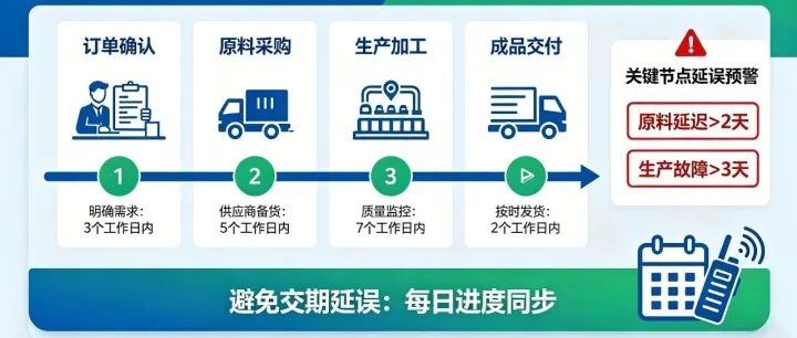 生产跟进的正确节奏，避免交期延误