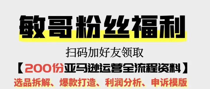 200份亚马逊运营全流程文档，名额有限，速领！！！