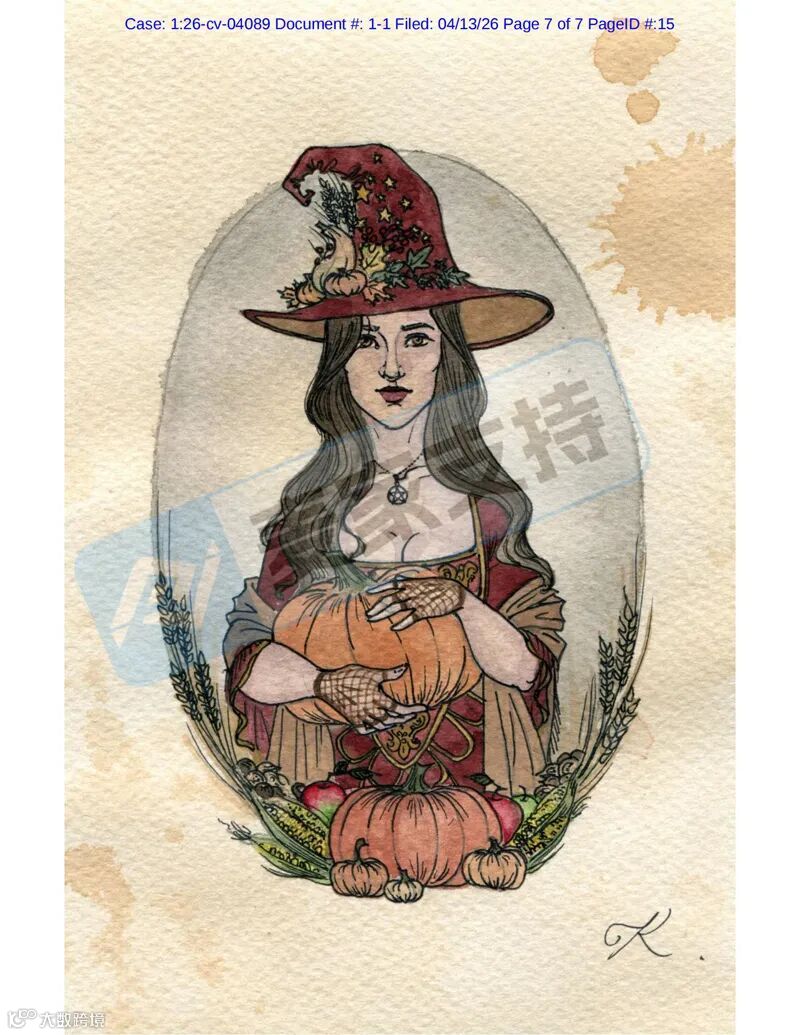 6-cv-04089,33店需排雷自查,谨防掉入女巫版权维权陷阱"