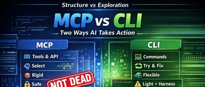 MCP vs CLI：AI落地的2条核心路径，云端与客户端都在用，差别太大了！