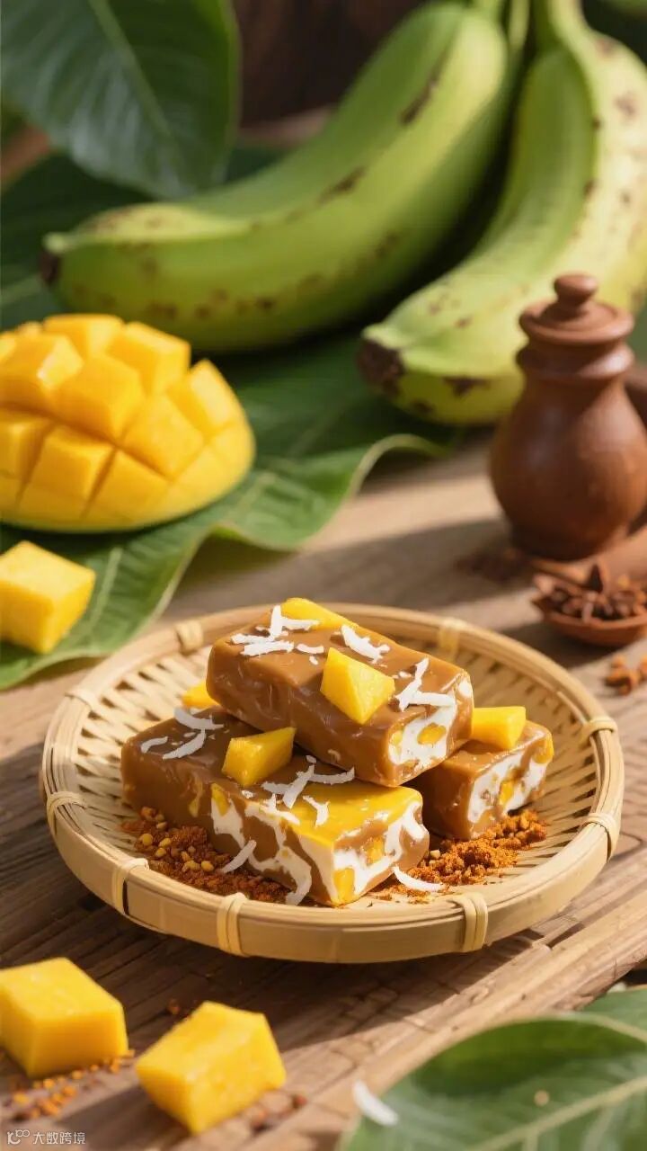 椰香咖喱芒果牛轧糖