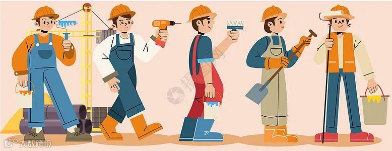 svg人物插画职业汽修工人修理机械矢量组合插画图片下载-正版图片402395532-摄图网