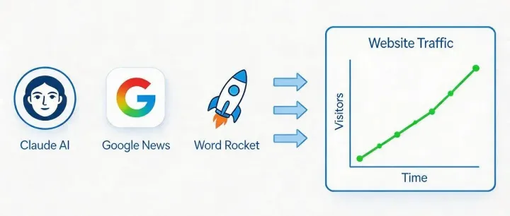 Claude+Google News，网站自动更新赚流量太爽了