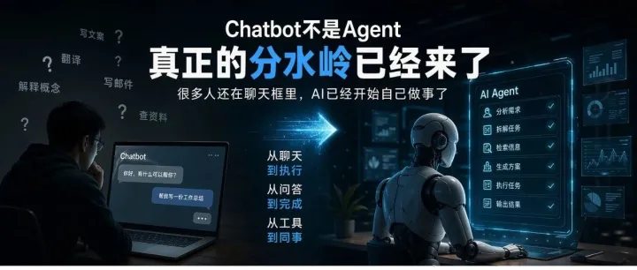 Chatbot不是Agent：很多人还没看懂这次AI分水岭