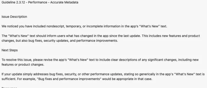 苹果审核提速却更爱挑刺？万能更新文案不灵了！