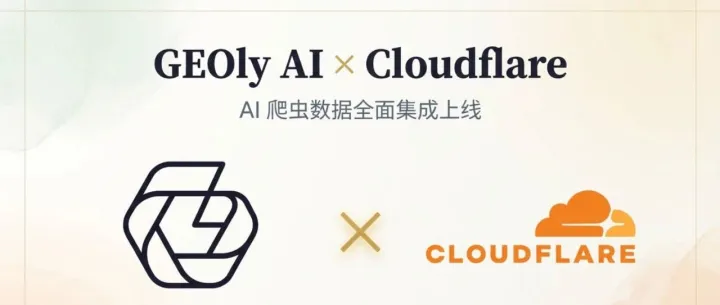 重磅更新｜GEOly × Cloudflare 深度集成上线，让 AI 爬虫行为"一目了然"