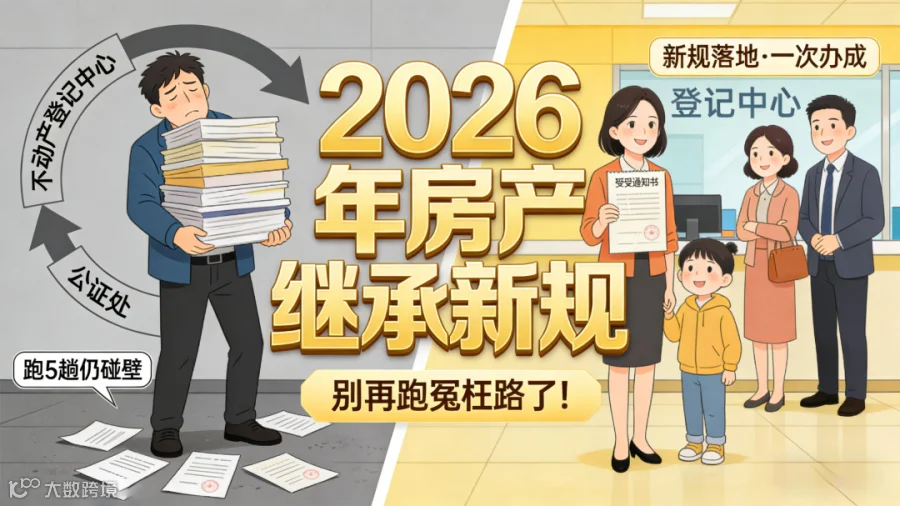 2026年房产继承新规落地,别再跑冤枉路了!- 大数跨境