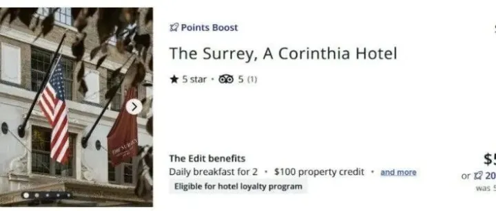 Chase Travel 积分提升兑换价值至 2.5 美分/点，仅限少数精选酒店