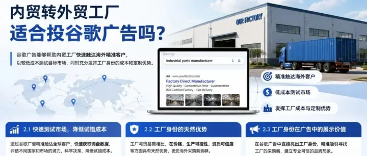 内贸转外贸工厂适合投谷歌广告吗？怎么投？